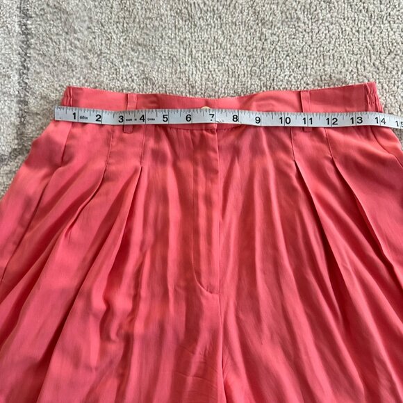 Vintage 80s/90s Pink 100% Silk Shorts 7.5" Inseam Breezy & Lightweight - Picture 4 of 7